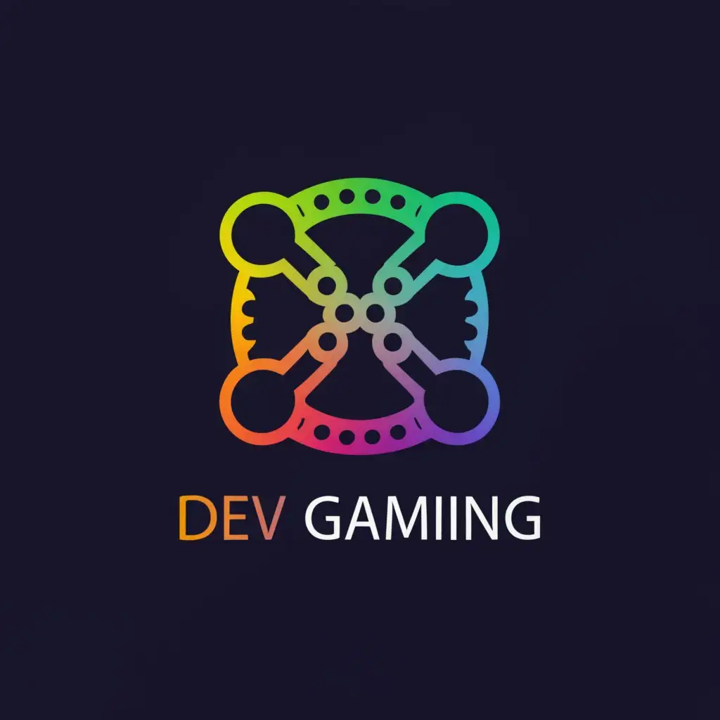 a logo design,with the text "Dev Gamiing", main symbol:game,Moderate,be used in Animals Pets industry,clear background