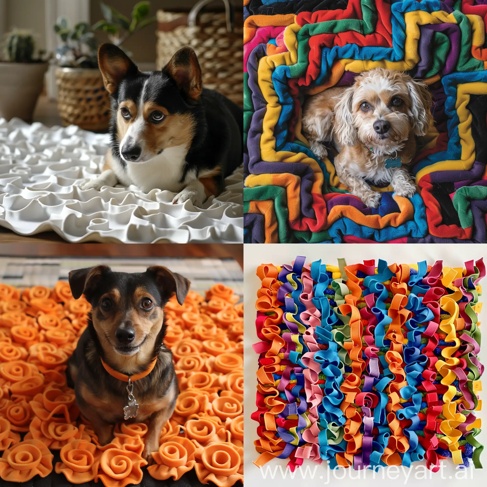 generate dog snuffle mat design pattern