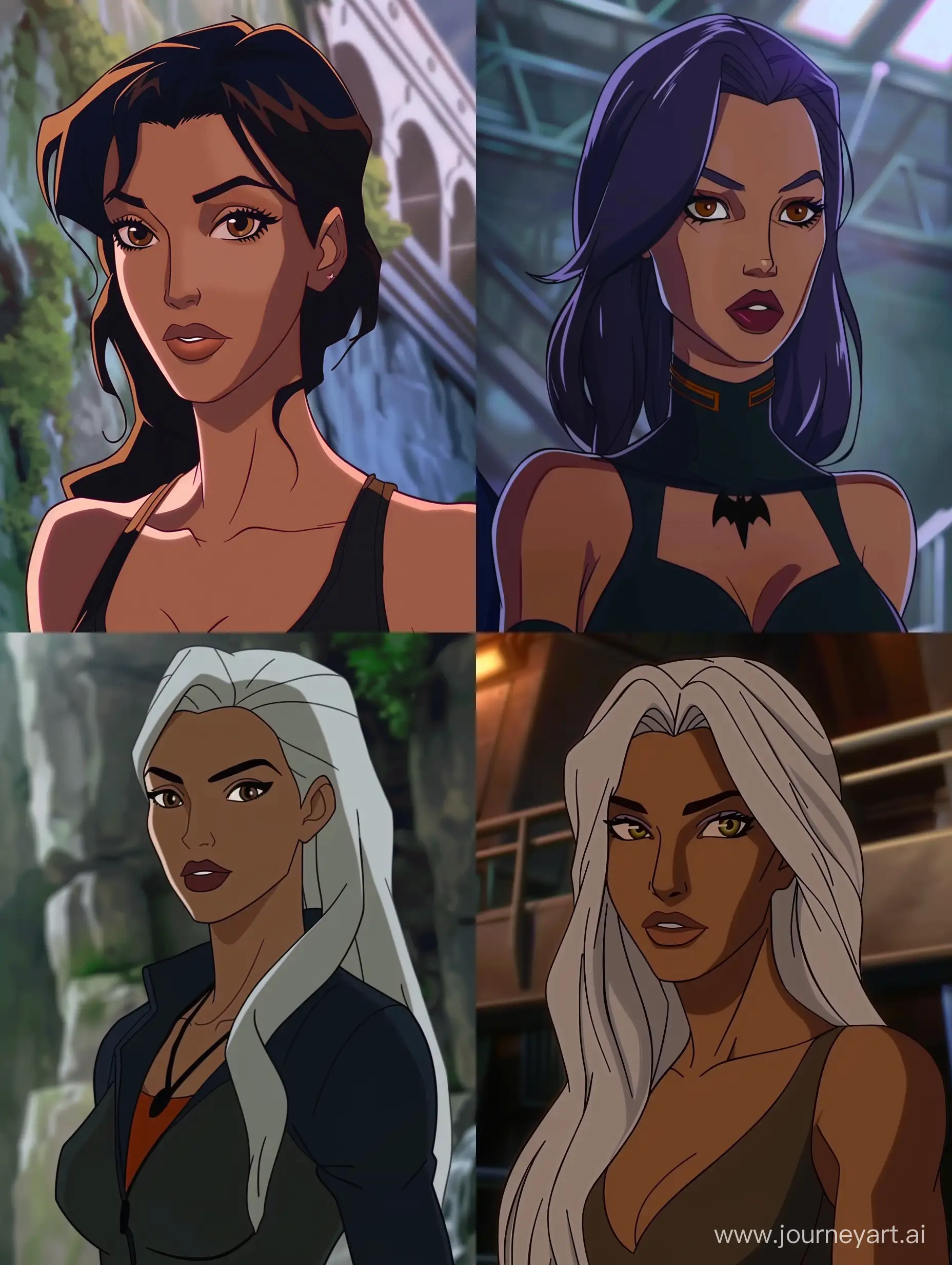 Kim-Kardashian-Teen-Titans-2003-Retro-Animation-Portrait