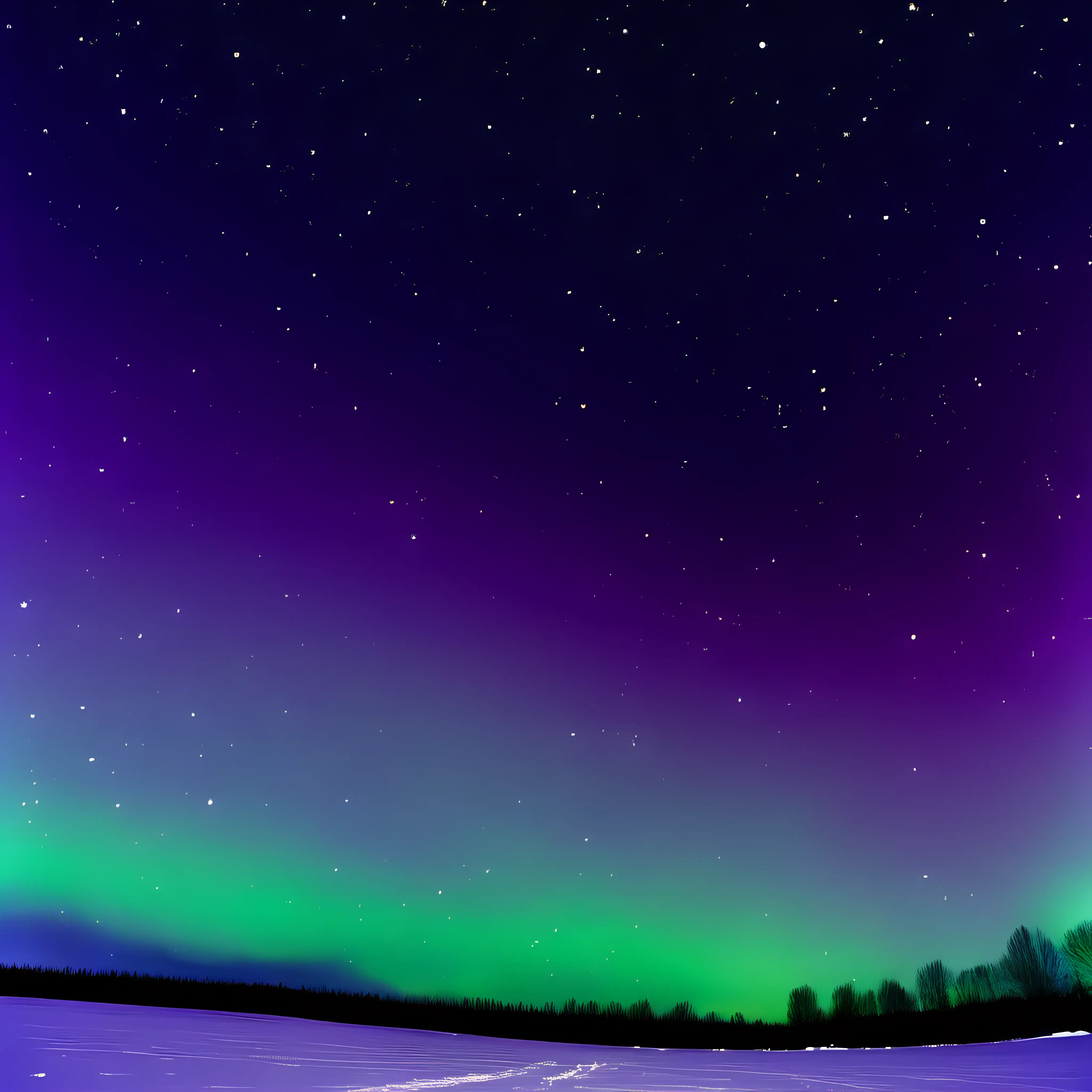 Vibrant Northern Lights Majestic Skies of Purples Greens and Whites