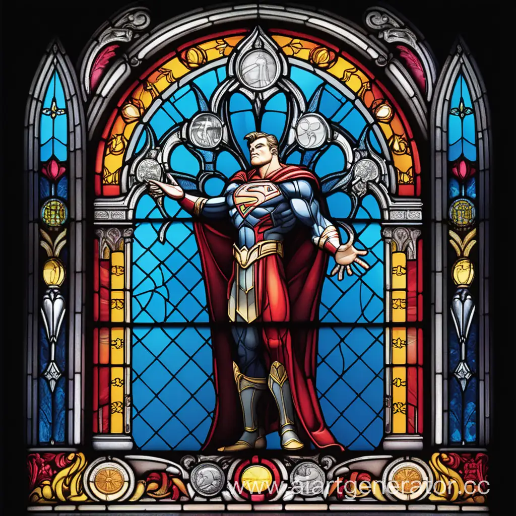 Colorful-Comic-Book-Style-Stained-Glass-Window