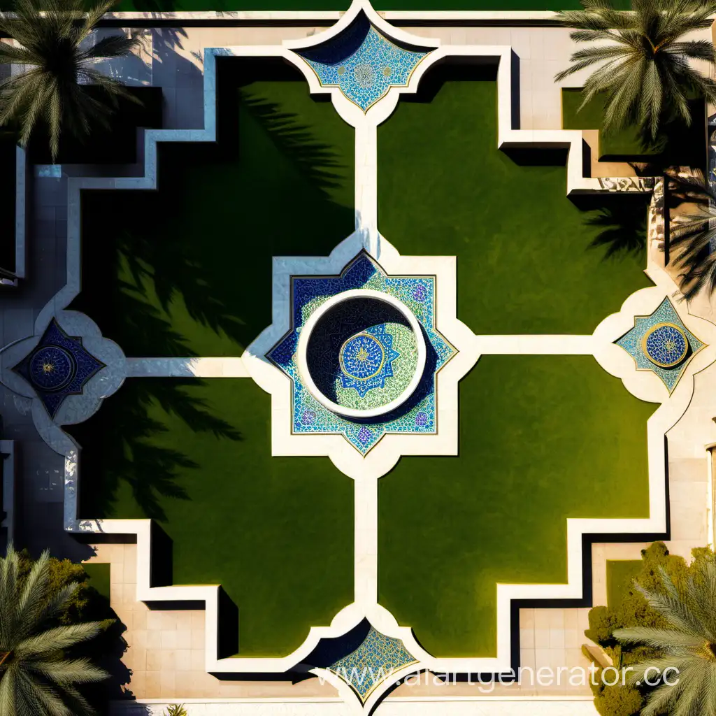 Tranquil-TopView-Islamic-Garden