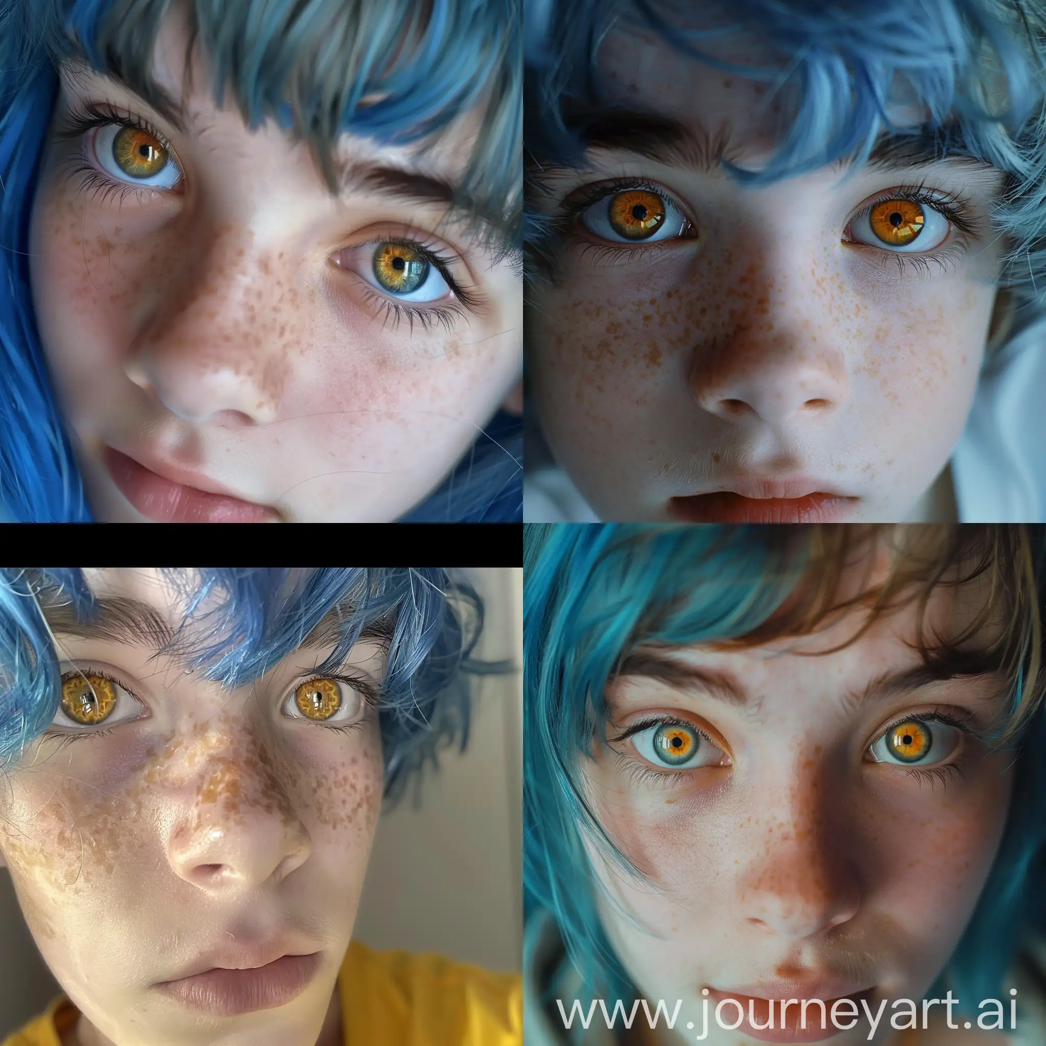 Wittman-Kodak-Gryffindor-Student-with-Heterochromia-and-Blue-Hair