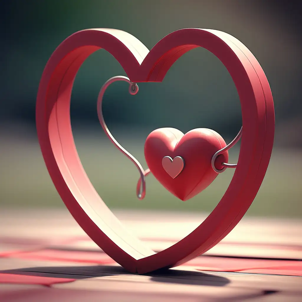 Simple heart love u