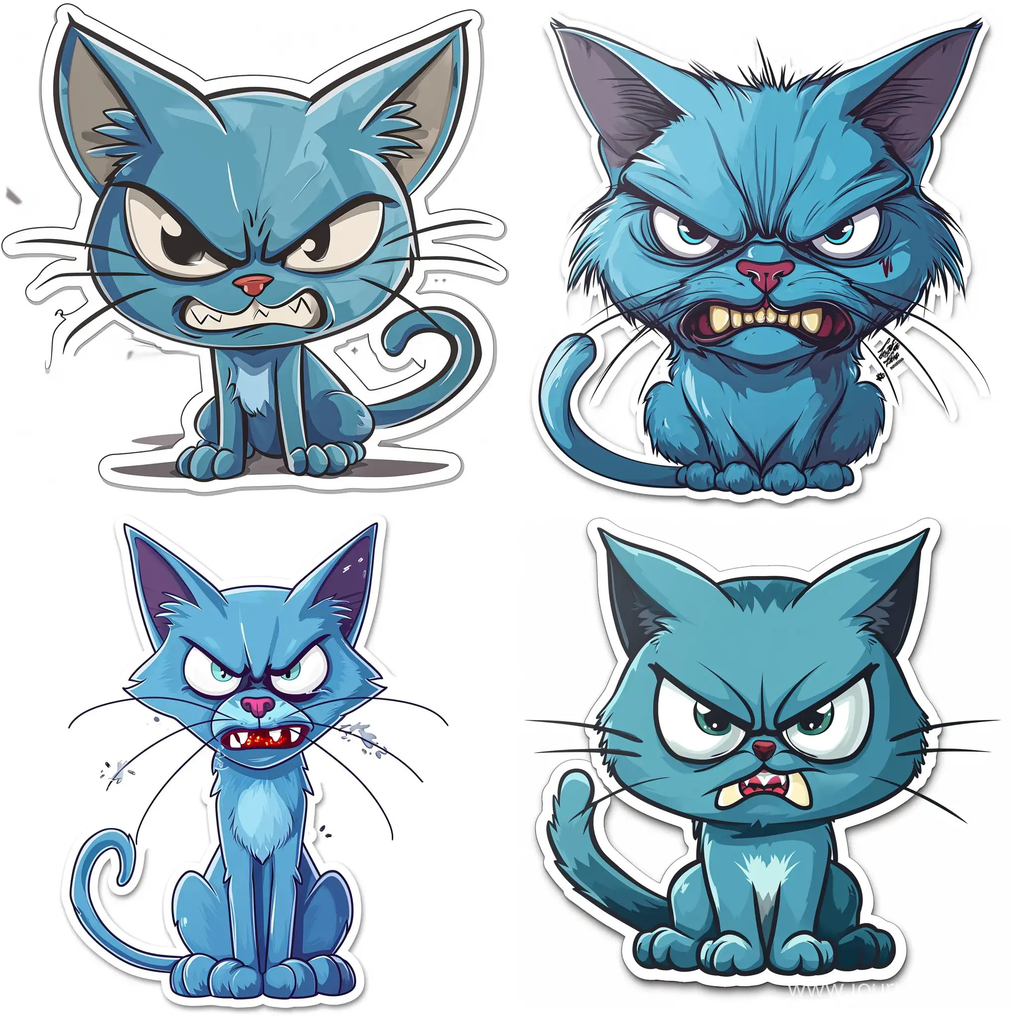 Furious-Blue-Cat-Sticker-with-Intense-Emotion