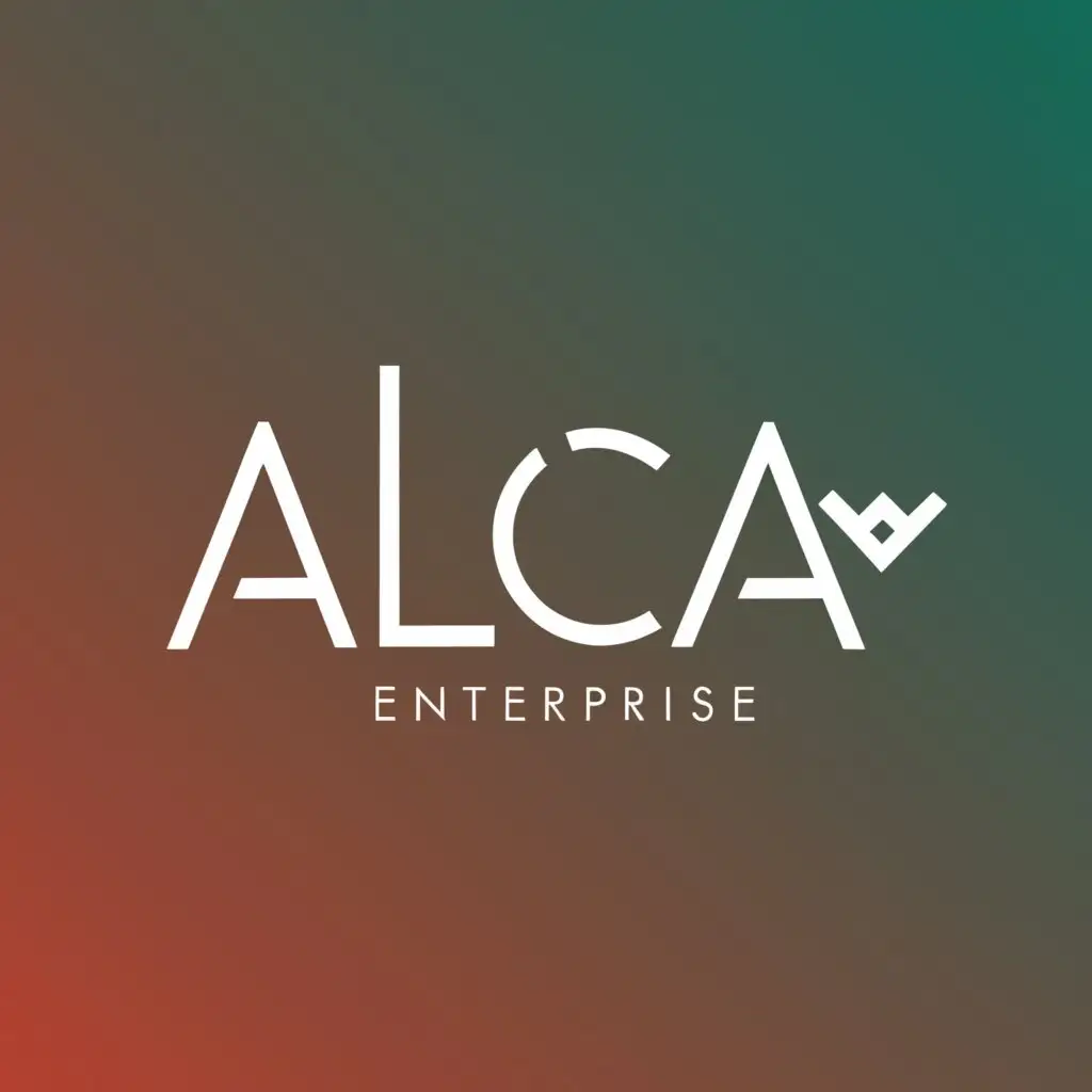 a logo design,with the text "ALCA", main symbol:ENTERPRISE,Moderate,clear background