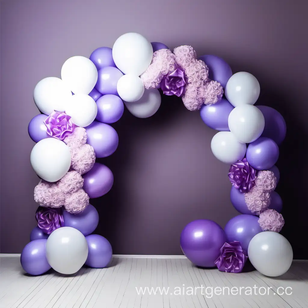 Enchanting-Lilac-and-Violet-Air-Balloon-Arc-for-Whimsical-Photo-Zone