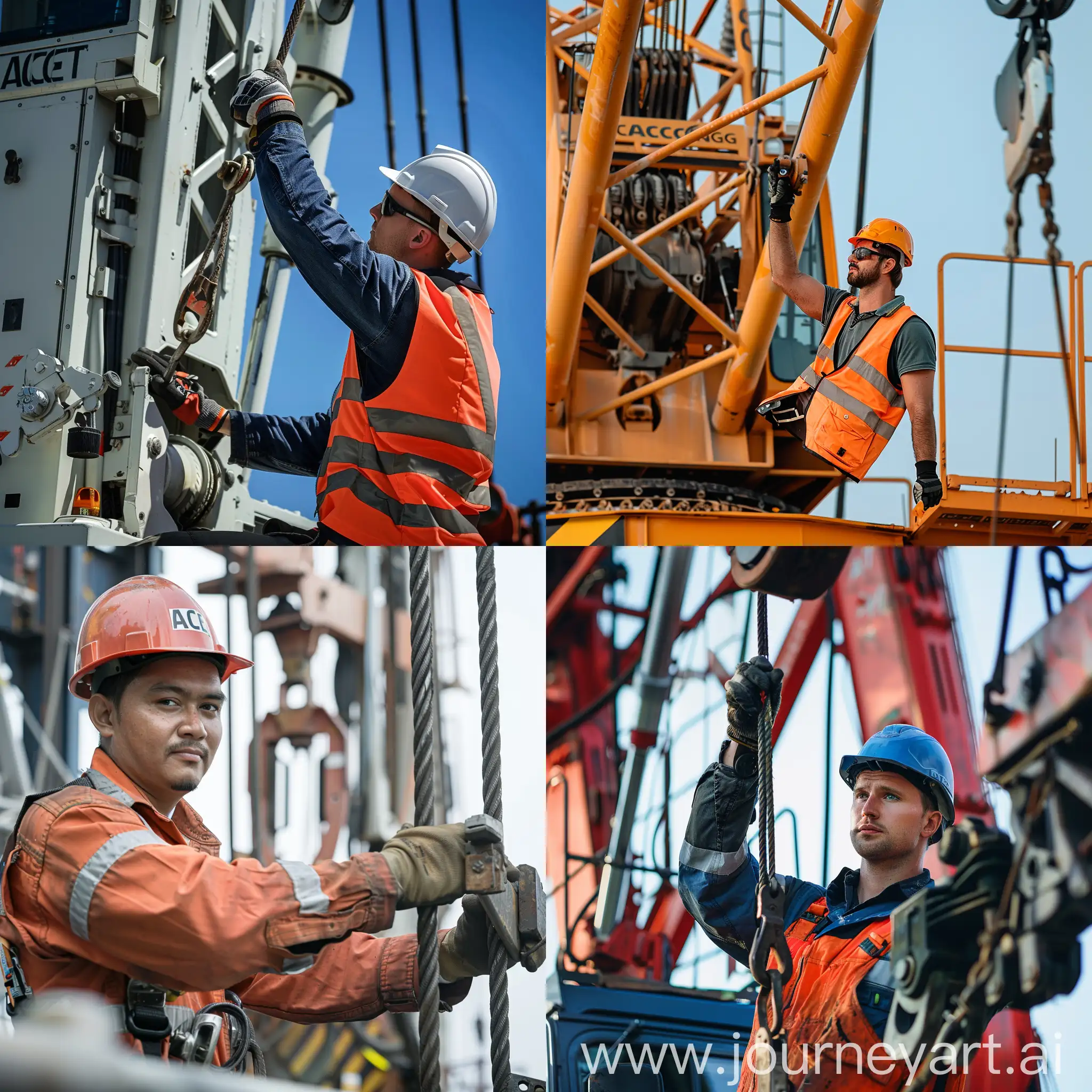Engineer working in ACE NG crane
