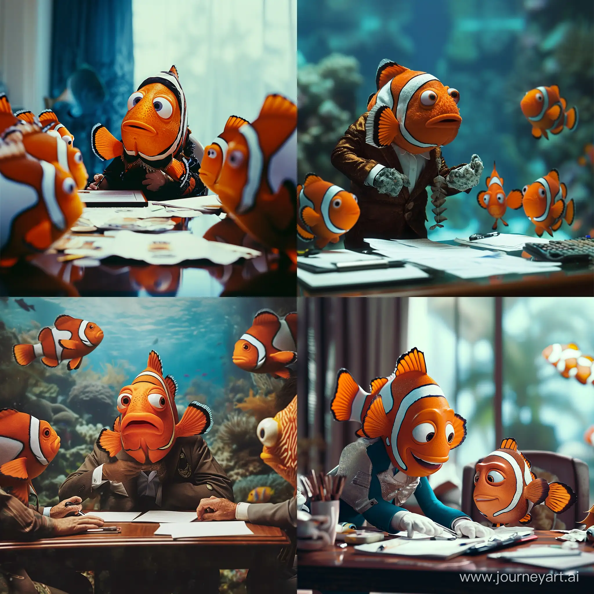 Business-Negotiations-with-Nemo-Fish-in-Costume