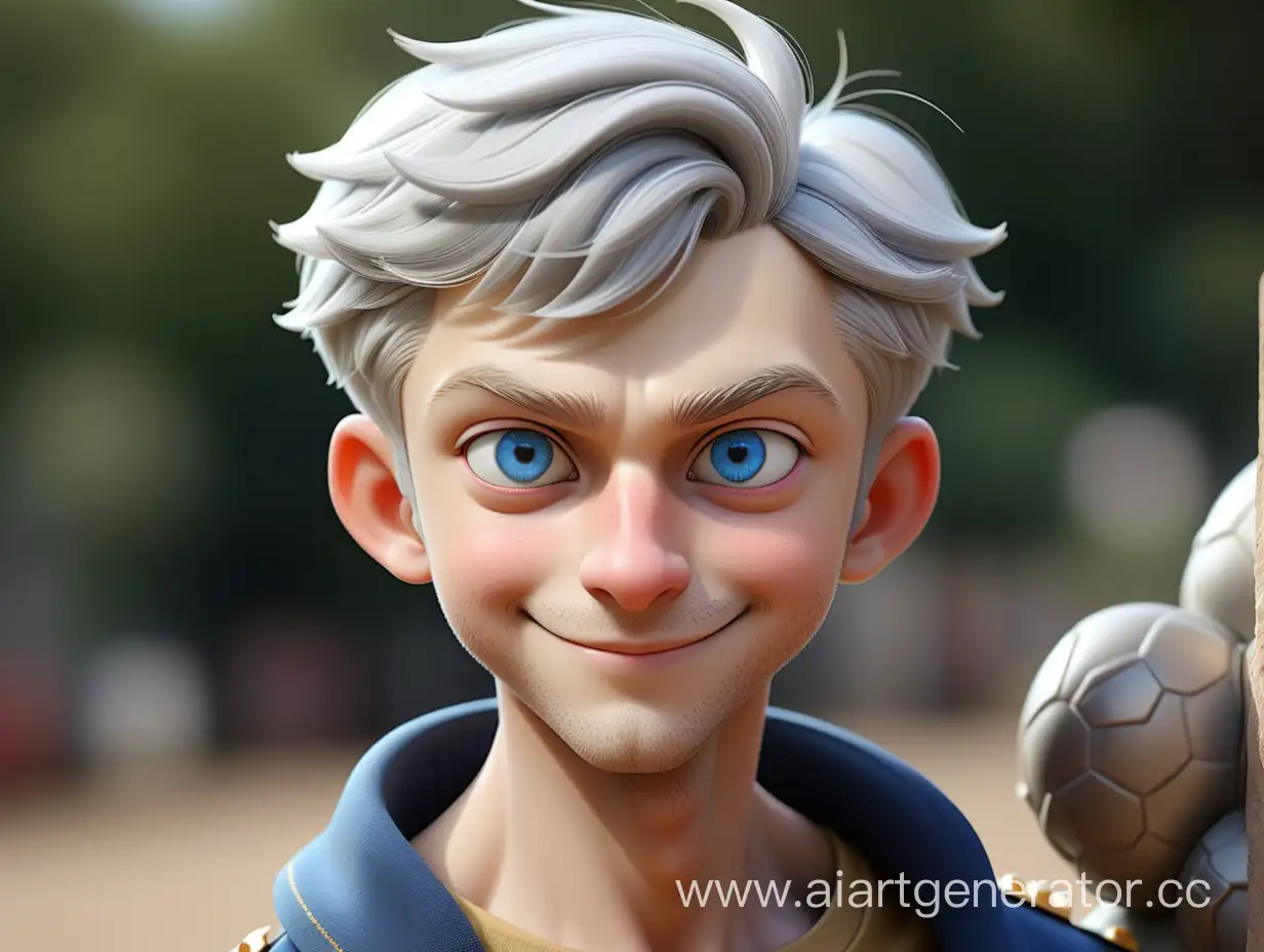 Youthful-Little-Prince-with-SilverGray-Hair-and-FoxLike-Eyes-Smiling