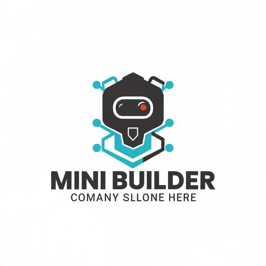 logo, Robotics control, with the text "mini Builder", typography, be used in Technology industry