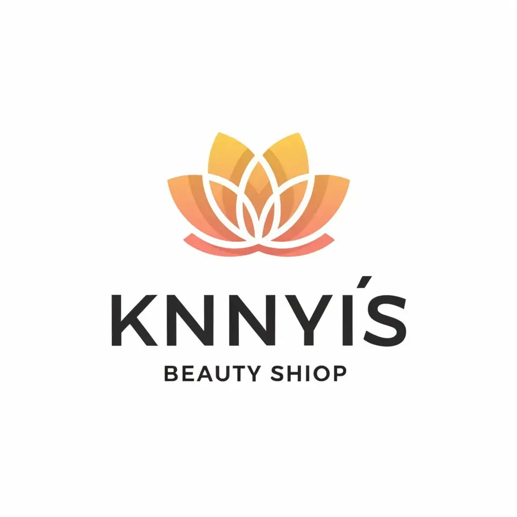 a logo design,with the text "kinyis beauty shop", main symbol:skincare,Minimalistic,be used in Beauty Spa industry,clear background
