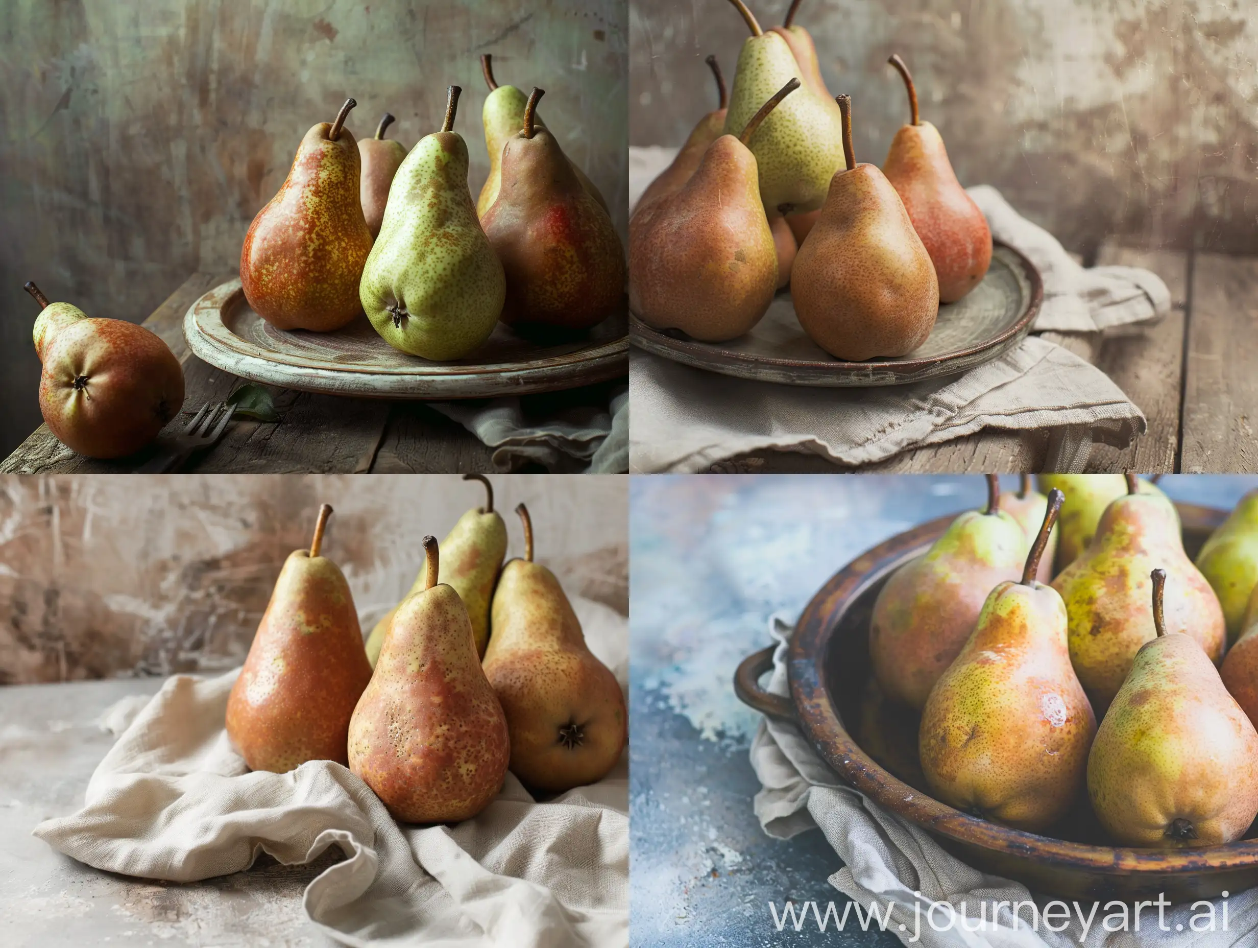 Elegant-Still-Life-with-Pears-Muted-Tones-and-Cinematic-Lighting