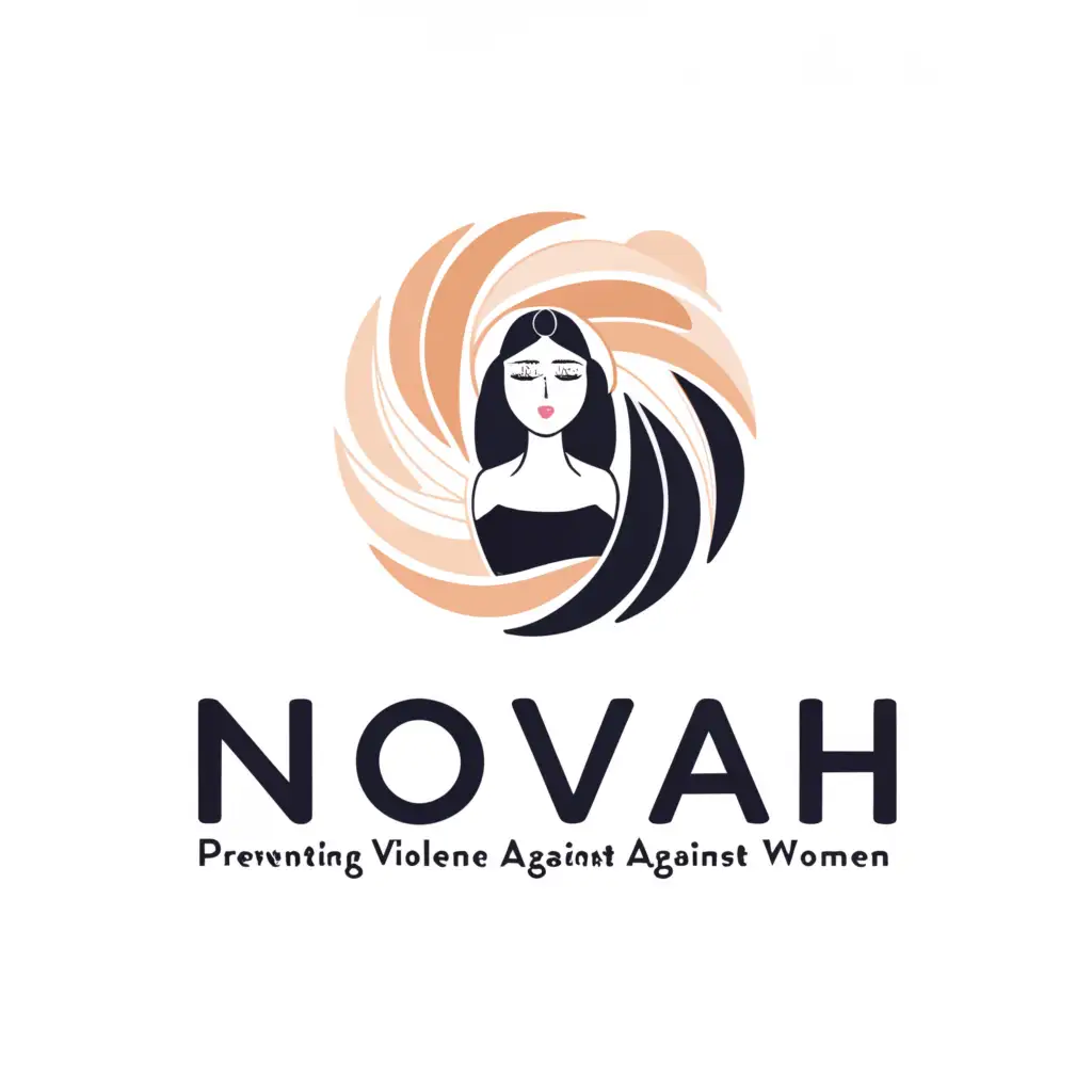 a logo design,with the text "Logo for new NGO Novah - to prevent violence against women", main symbol:NGO woman power,Moderate,be used in Medical Dental industry,clear background