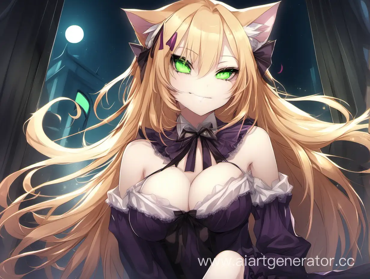 Enigmatic-Vampire-Girl-with-Feline-Companion