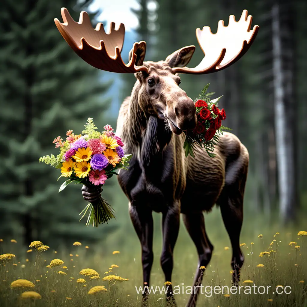 Graceful-Moose-Holding-a-Stunning-Bouquet-of-Flowers