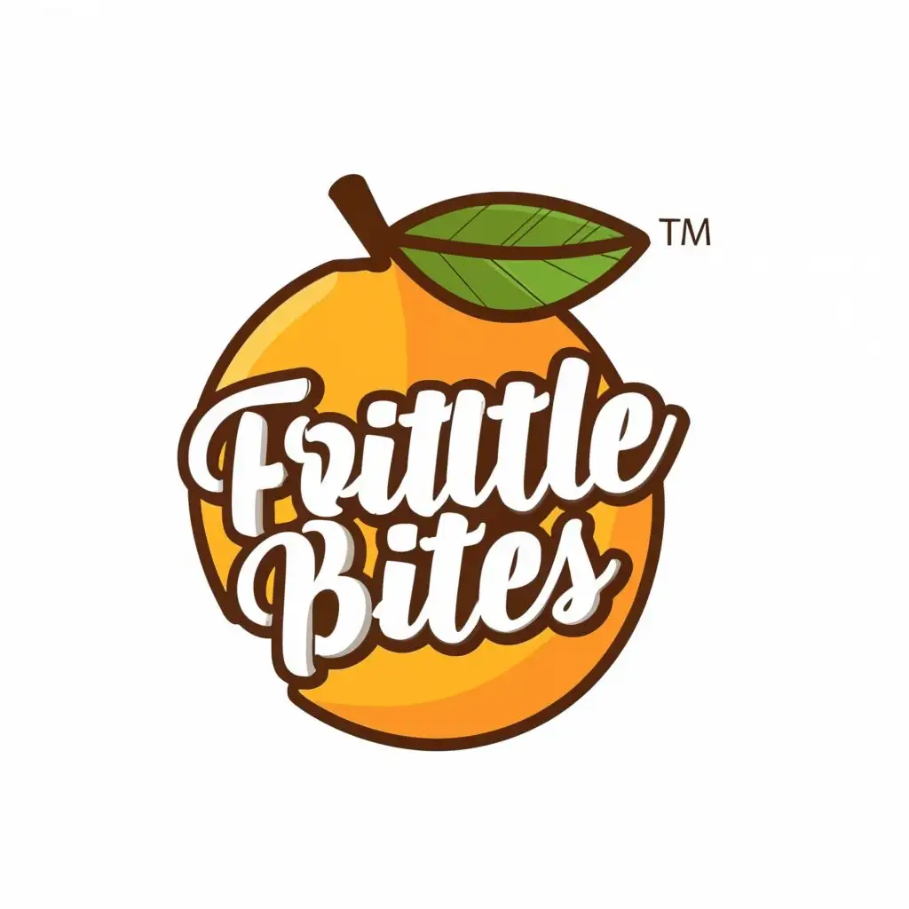 logo, Mango, with the text "Frittle Bites", typography, be used in Restaurant industry