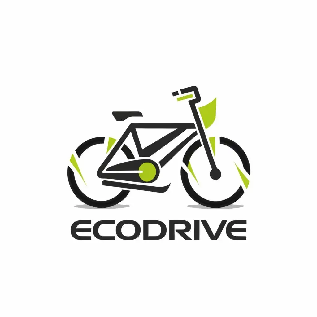 logo, Electronic bikes, with the text "ECODRIVE", typography, be used in Automotive industry