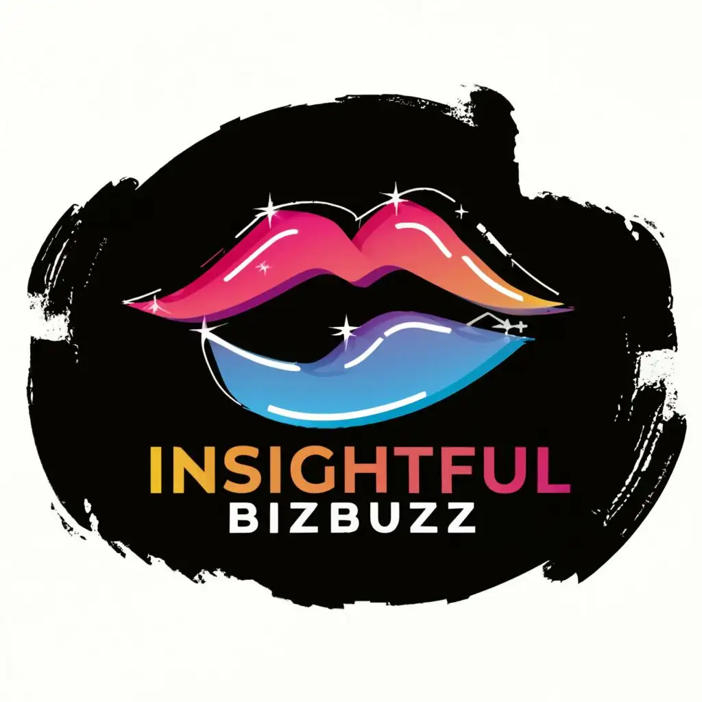 a logo design,with the text "INSIGHTFUL BIZBUZZ", main symbol:GOSSIP,Moderate,be used in Entertainment industry,clear background
