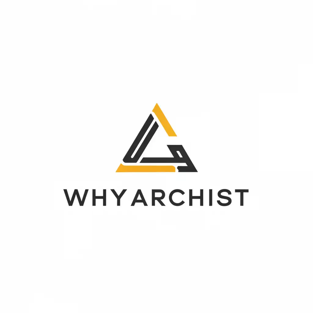 a logo design,with the text "whyarchist", main symbol:A ruler,Moderate,be used in Home Family industry,clear background