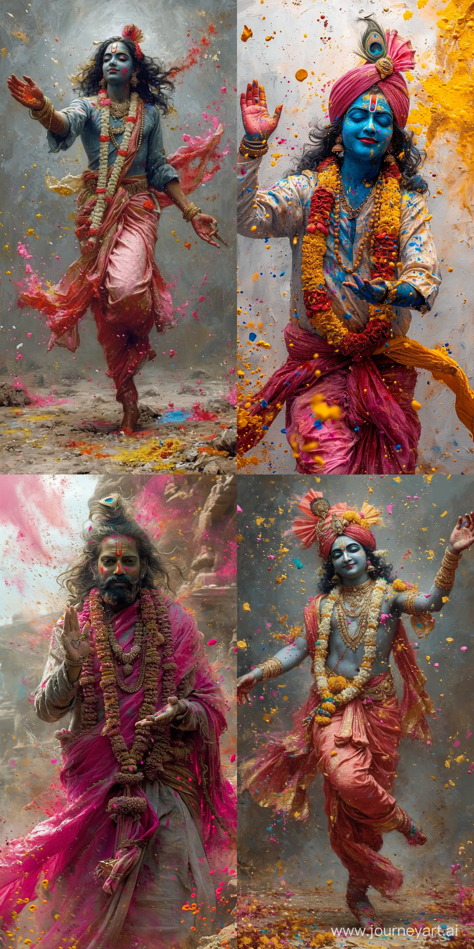 Lord-Krishna-Dancing-in-Vibrant-Holi-Colors