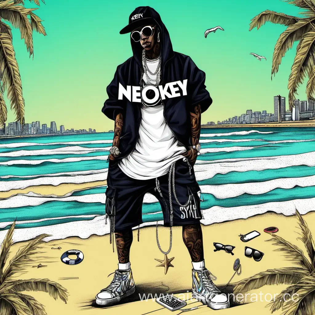 Neokey, пляж, стиль, рэп