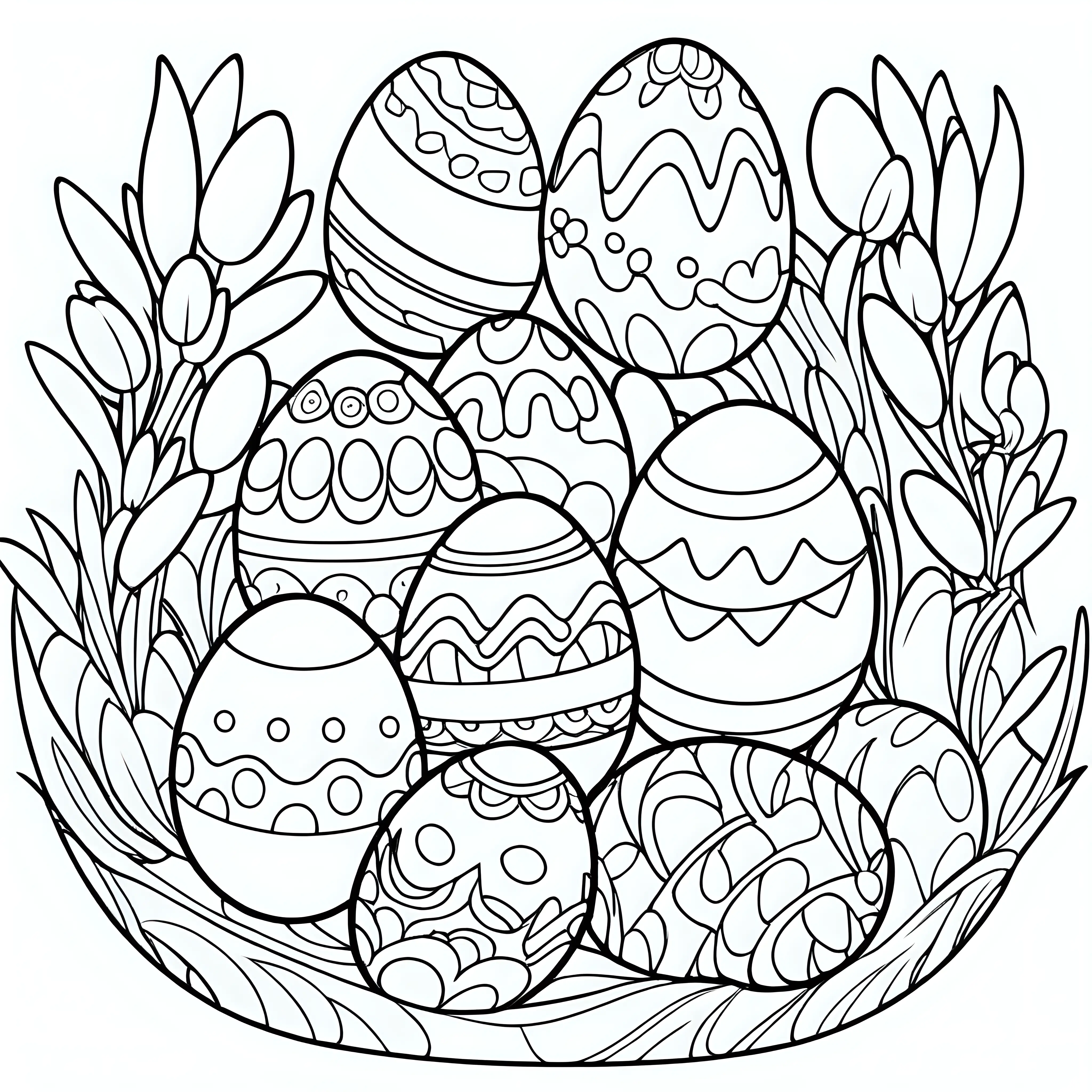 egg easter coloring book for kids