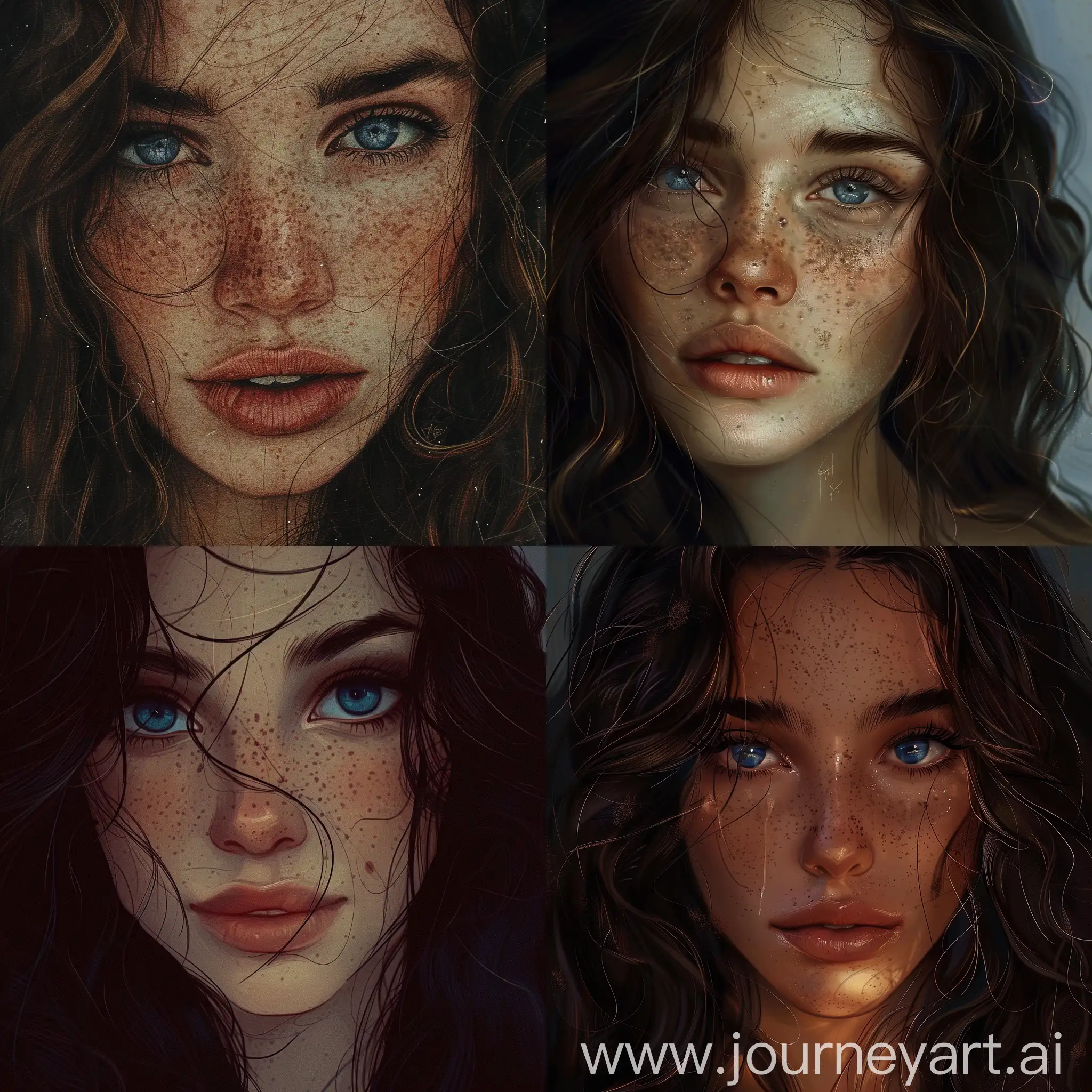 Mysterious-Italian-Beauty-with-Enigmatic-Blue-Eyes-and-Freckles