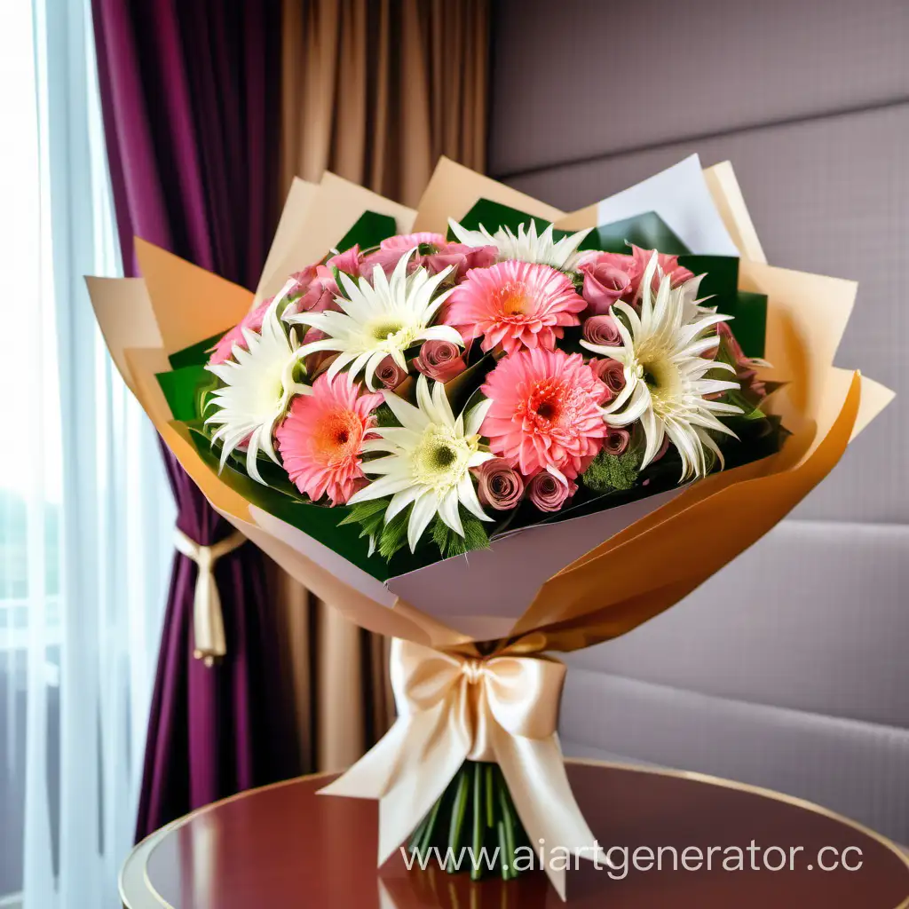 Luxurious-Morning-Bouquet-Gift-in-Bright-Banquet-Hall