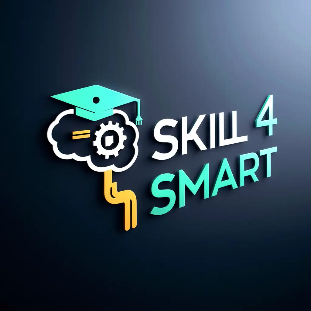 Online Learning Platform Logo Skill 4 Smart Innovative Education Design