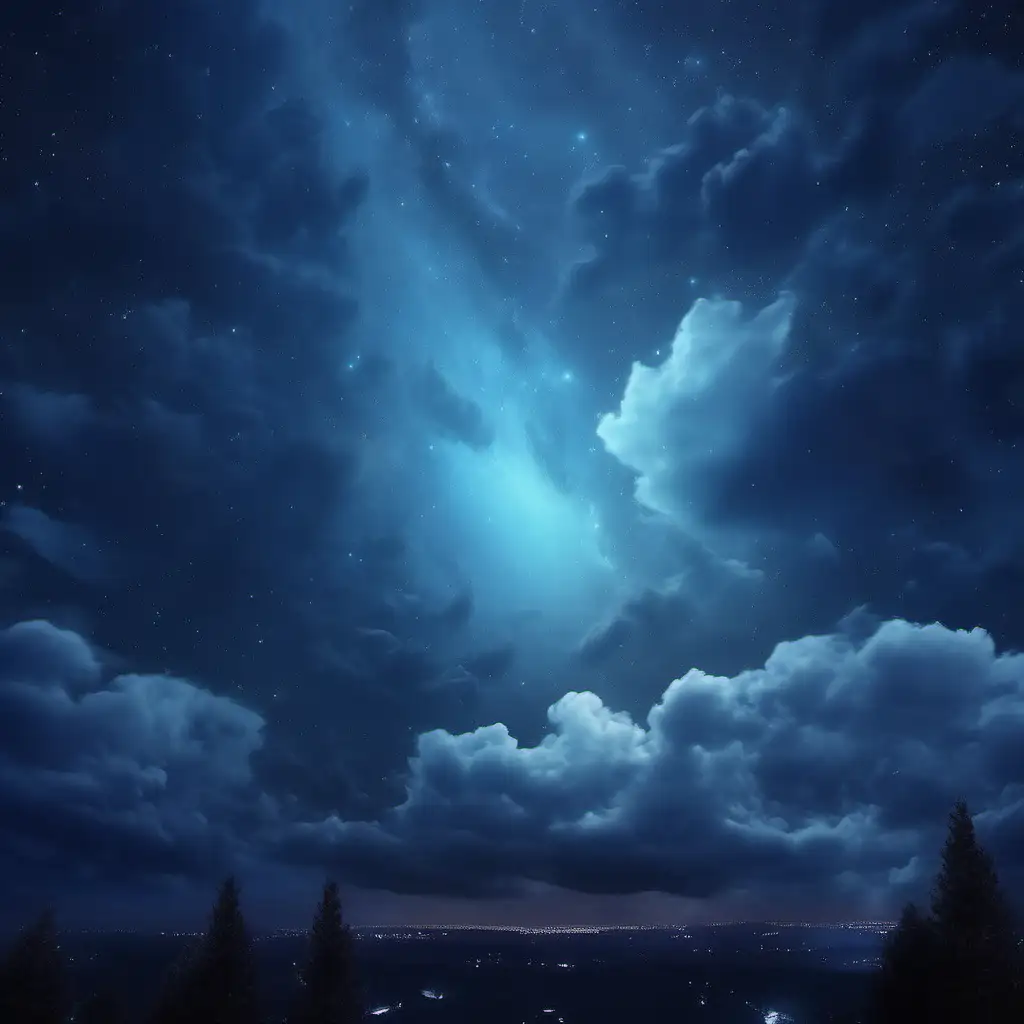 realistic night sky like the photo