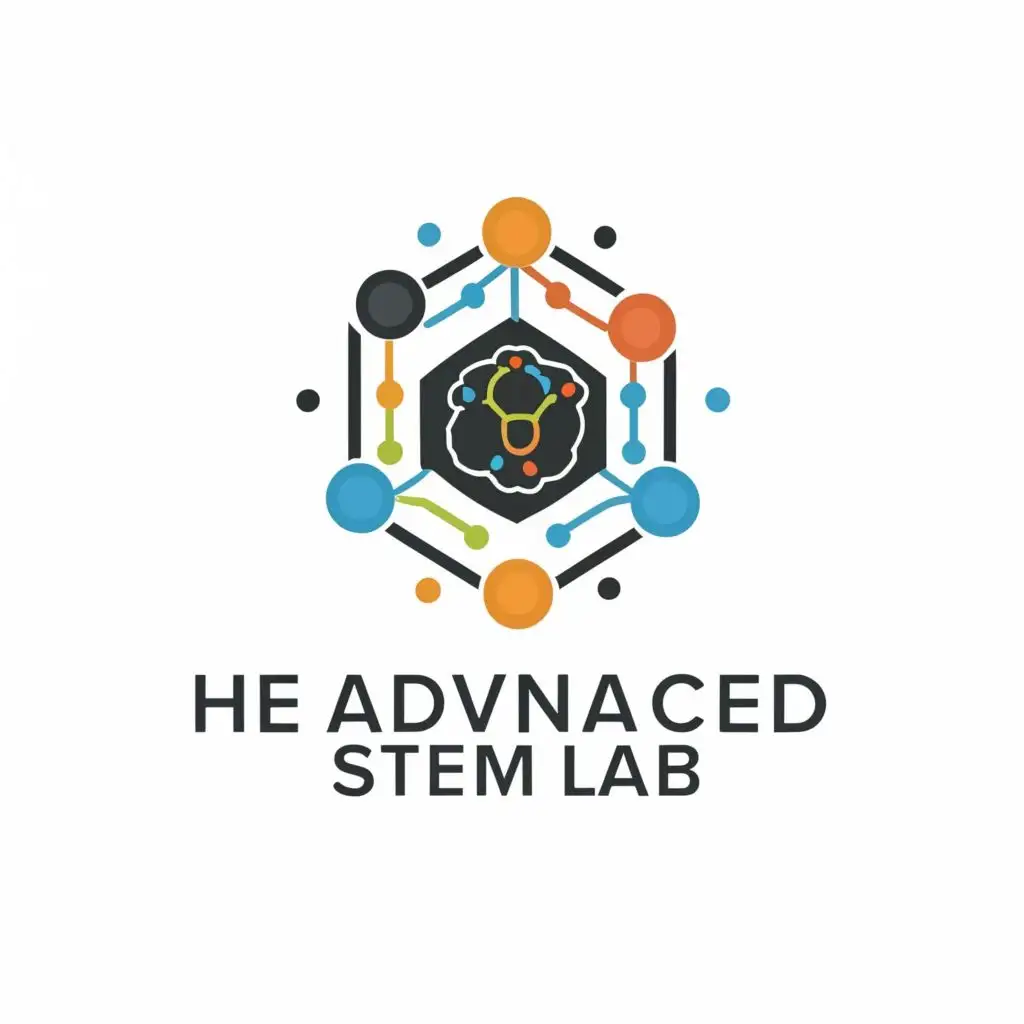 logo, technology, with the text "HE Advanced STEM Lab", typography, be used in Education industry