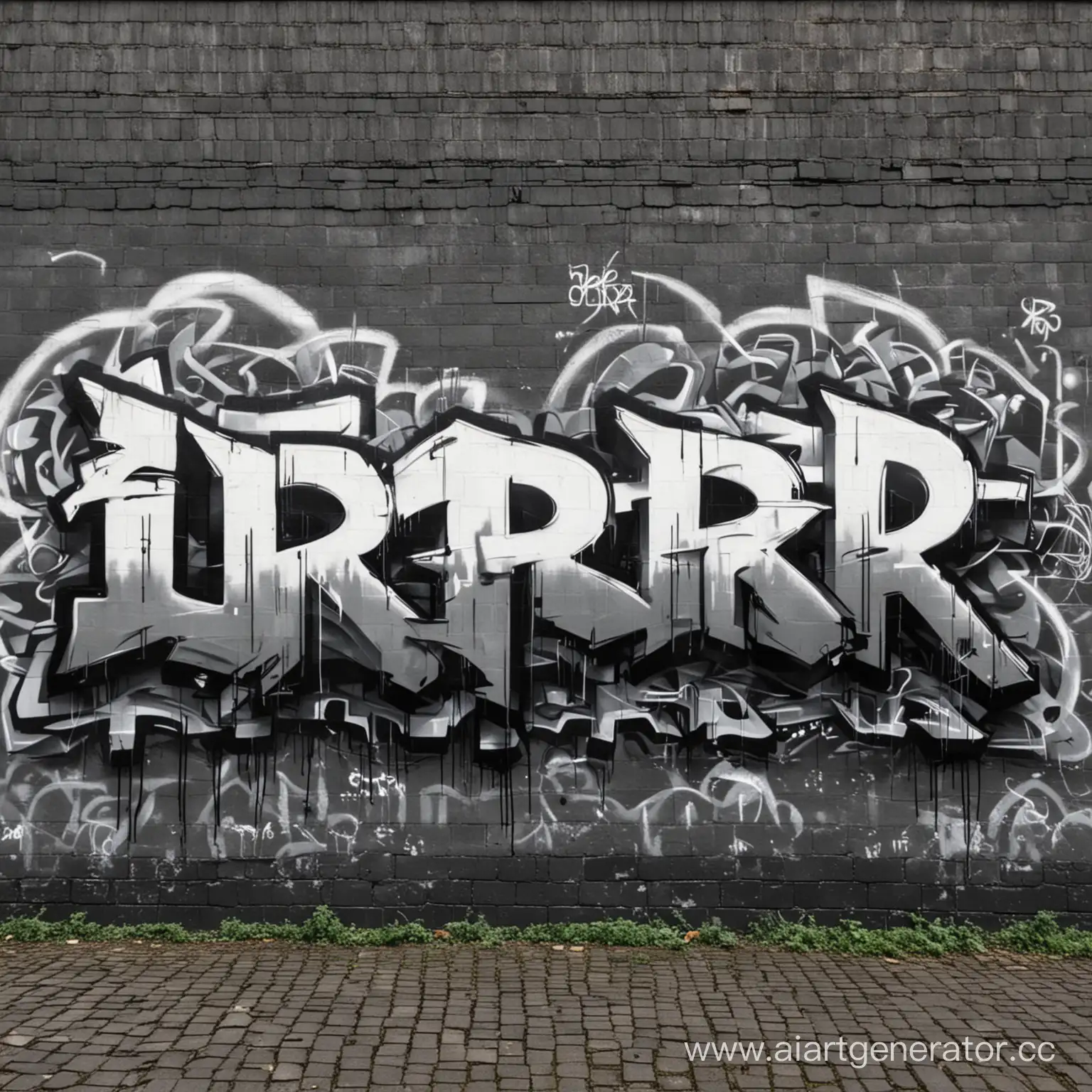 Urban-Nightlife-Graffiti-Art-OBR-on-a-Dark-Wall