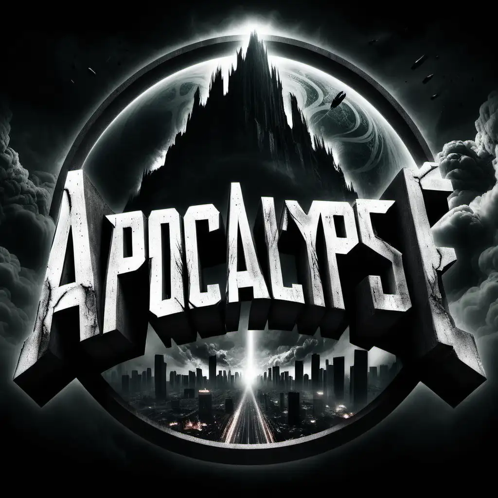 Apocalyptic Logo Design Dystopian Symbolism with Futuristic Elements