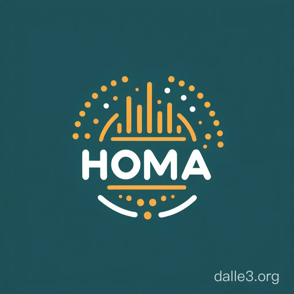 Homa Ref Store Logo Design with Modern Typography | Dalle3 AI