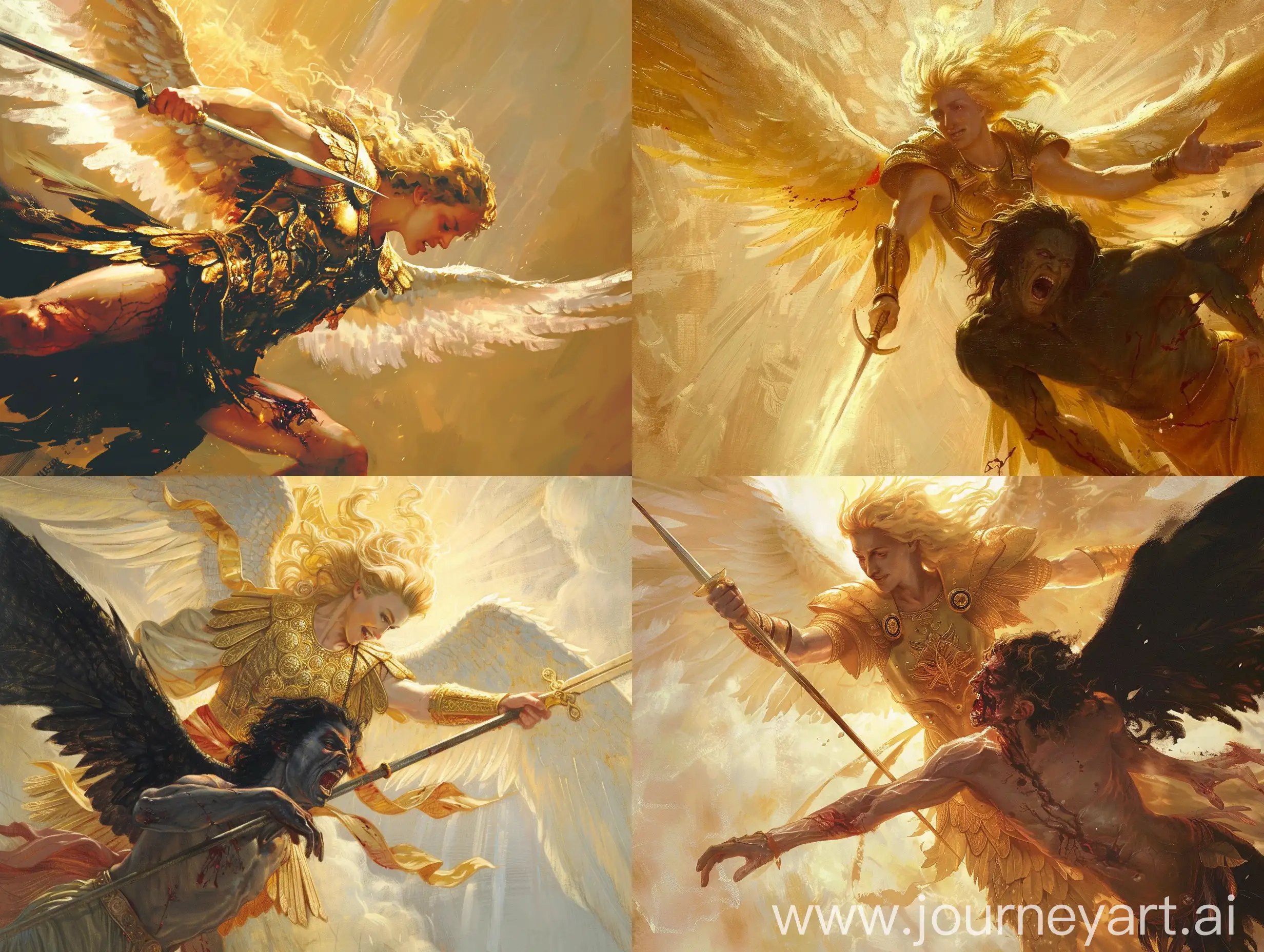 Epic-Battle-Archangel-Michael-Confronts-Lucifer-in-Renaissance-Style