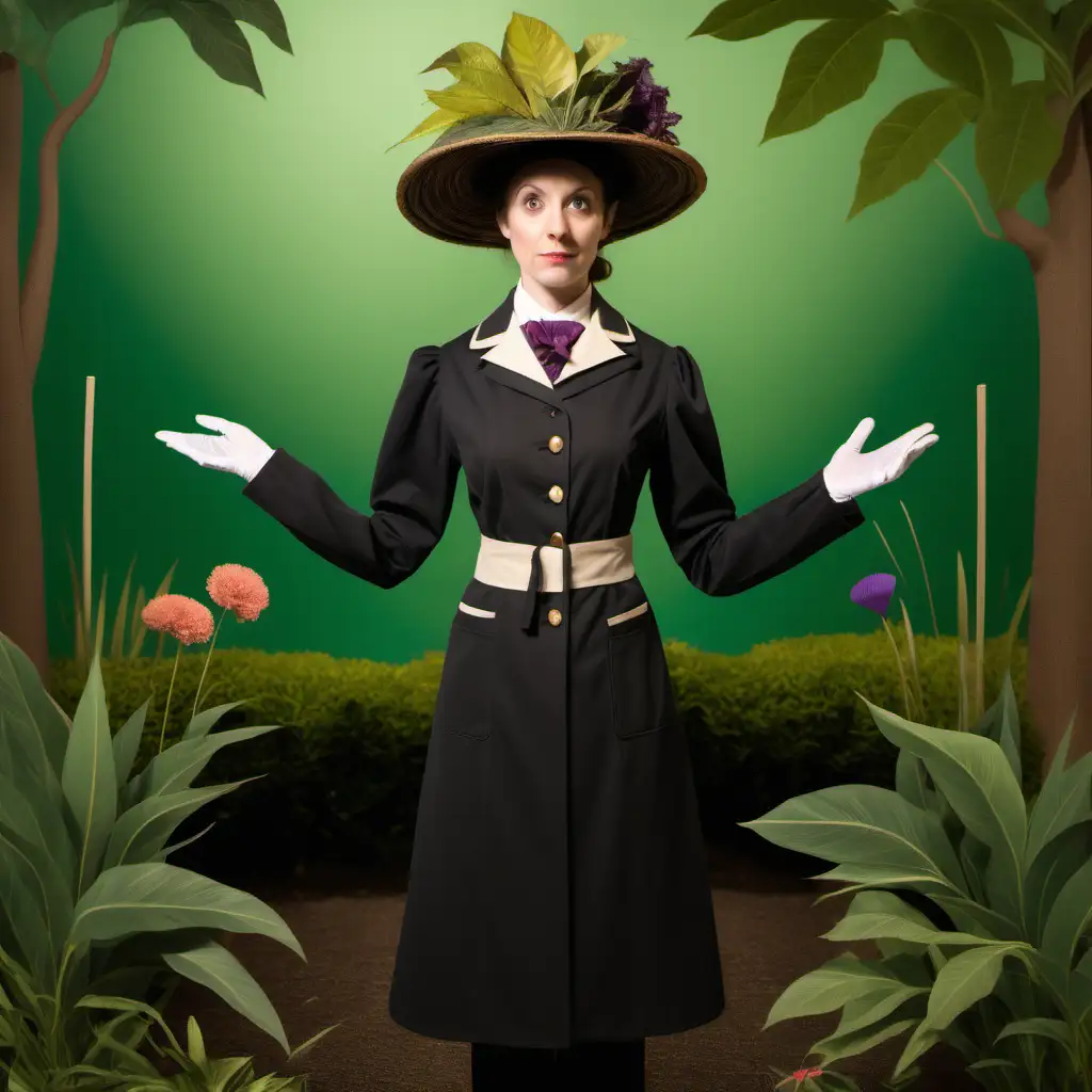 irritable female servant theater costume, dr doolittle play, based on henri rousseau Dream Garden

