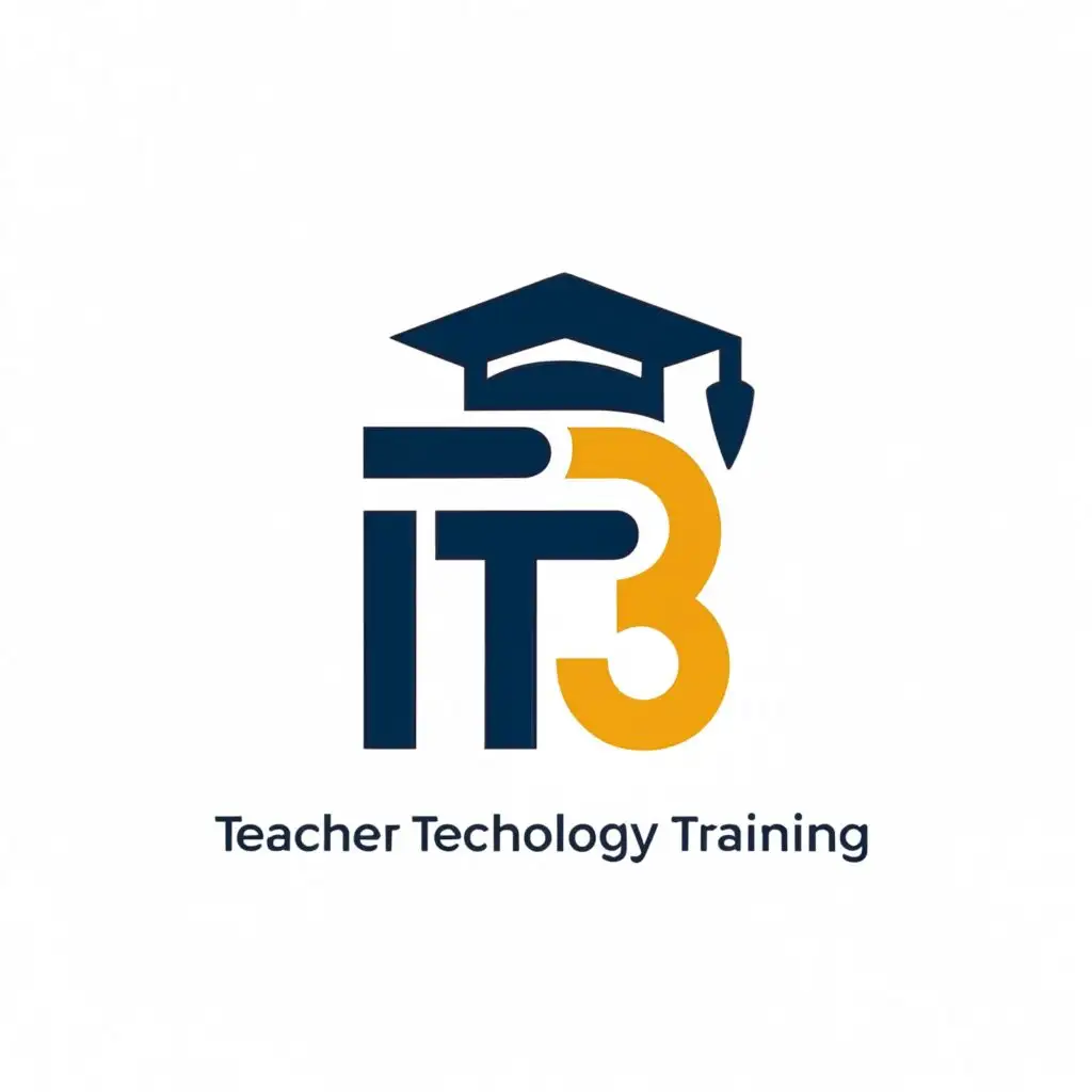 a logo design,with the text "T3
", main symbol:Teacher Technology Training,Moderate,be used in Education industry,clear background