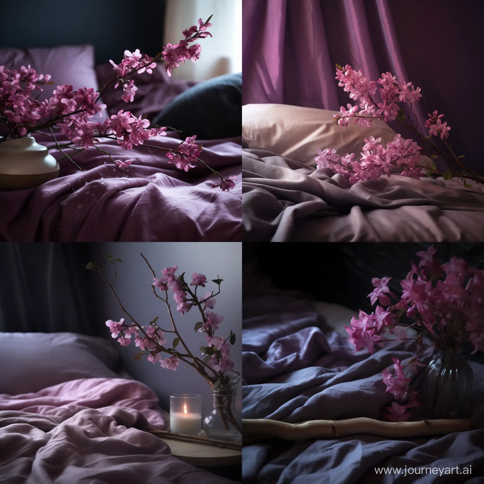 Lilac-Branch-in-Cozy-Bedroom-Realistic-and-Beautiful-4K-Photo