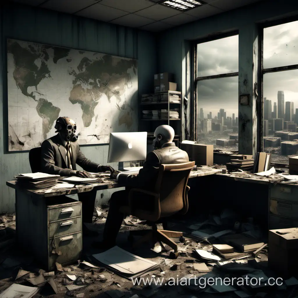 PostApocalyptic-Office-Scene-with-Corporate-Survivors