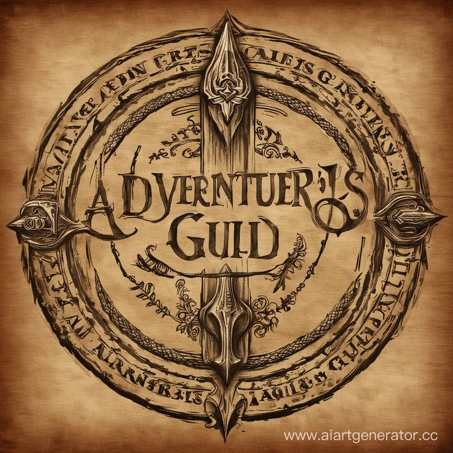 Fantasy-Adventurers-Guild-Gathering-Diverse-Characters-in-Mystical-Realm