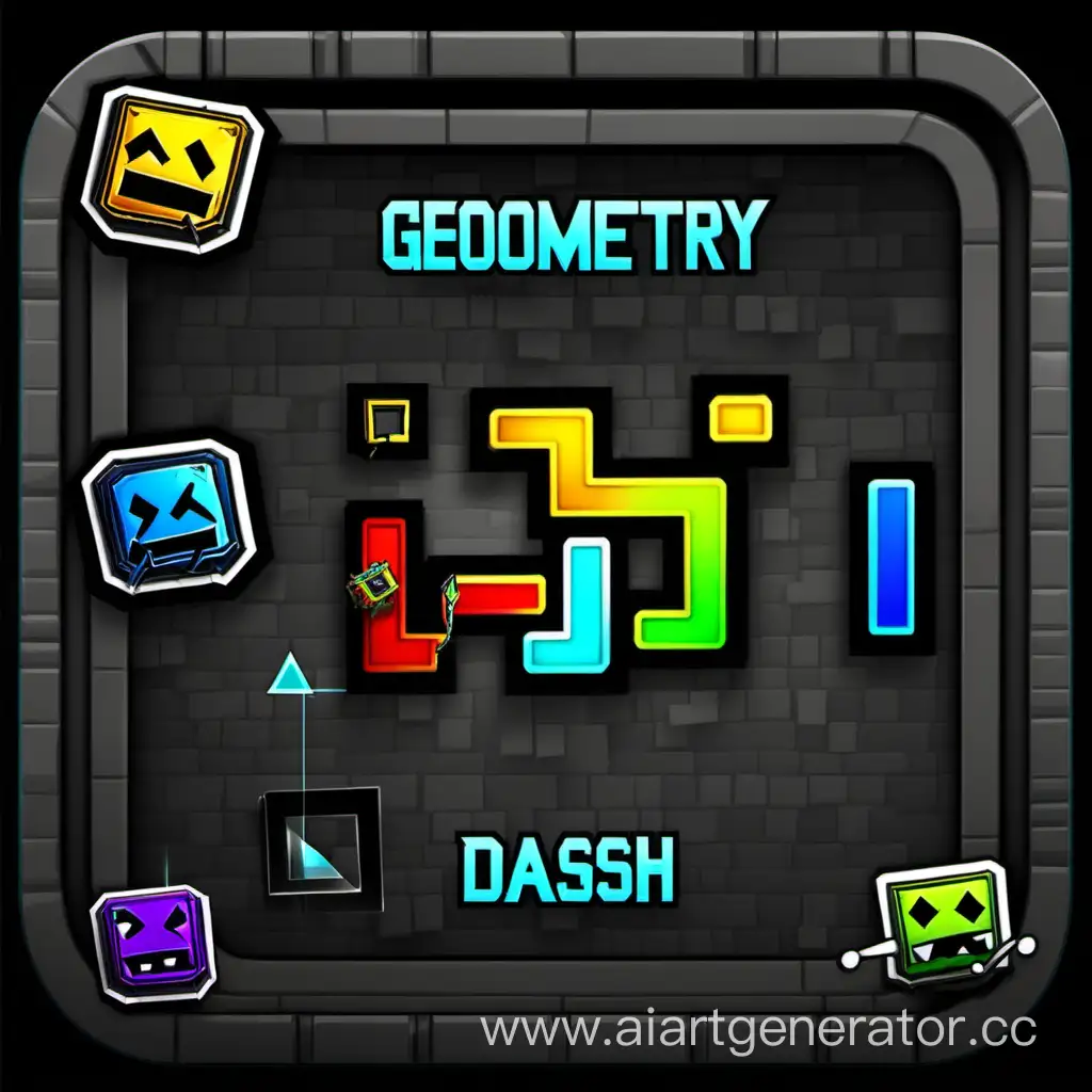 Dynamic-Geometry-Dash-Game-with-Vibrant-Neon-Landscapes