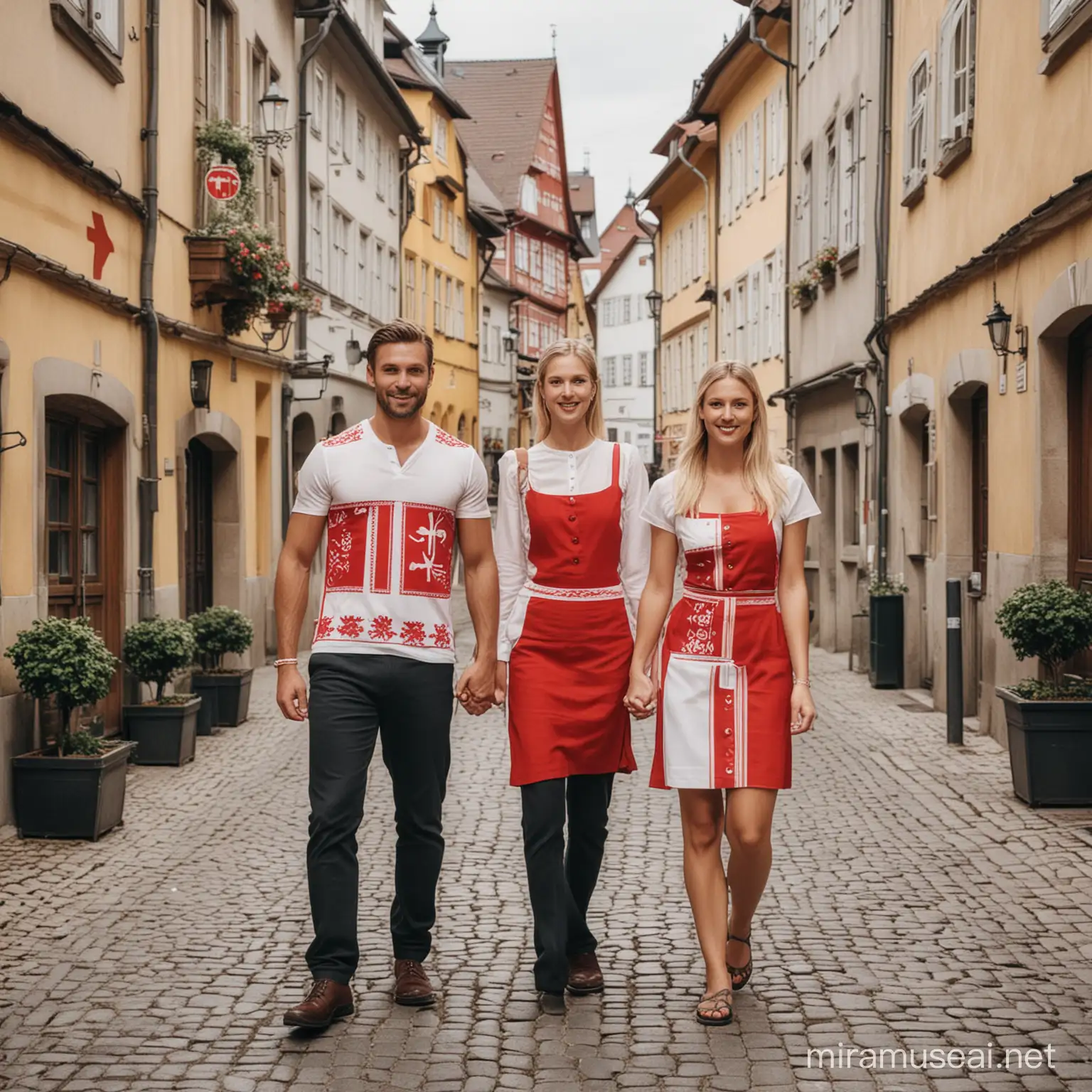 make a picture showing cultural differences with austrian and danes
