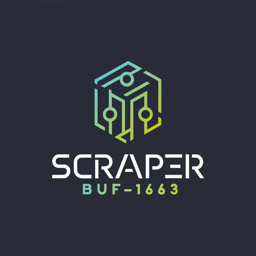 LOGO-Design-For-Scraper-Buff163-Modern-Software-Symbol-with-Clear-Background