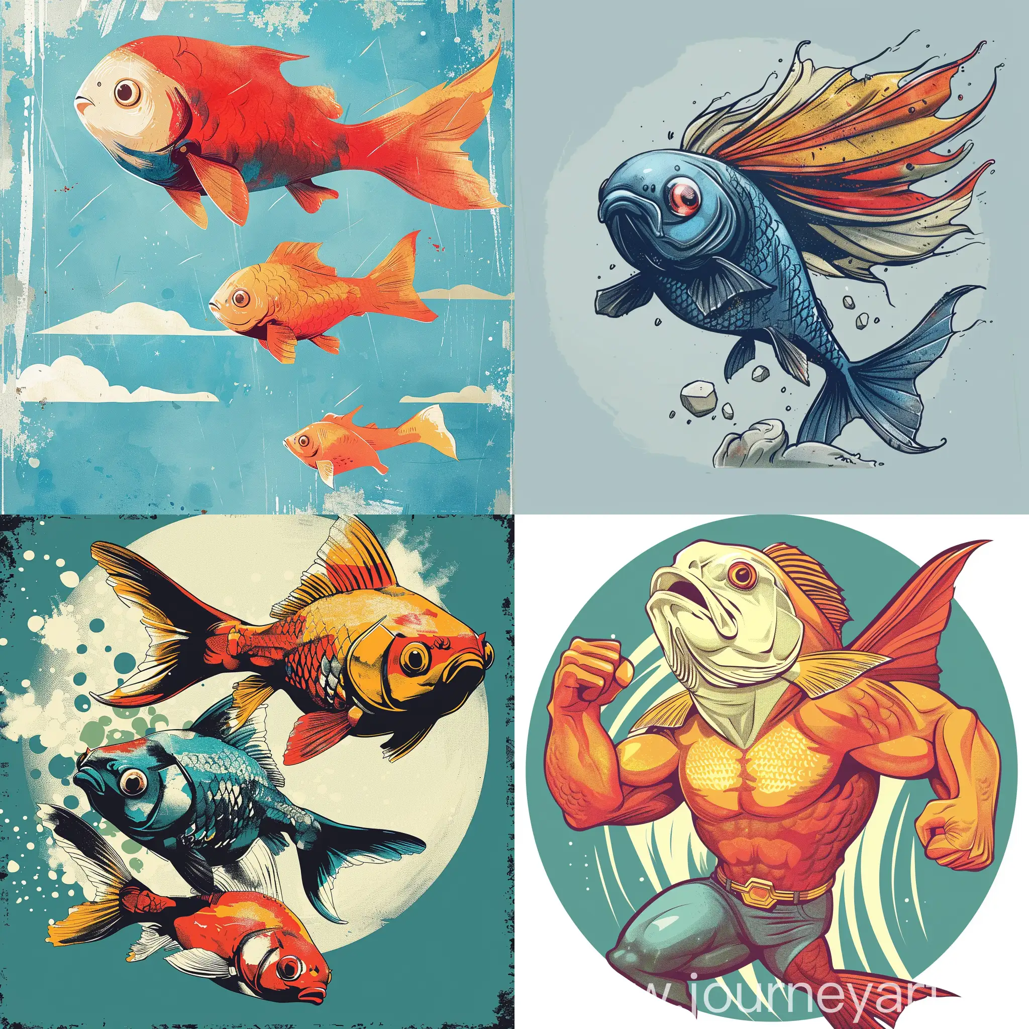 Aquatic-Superheroes-Team-Up-Dynamic-Fish-Action-Scene