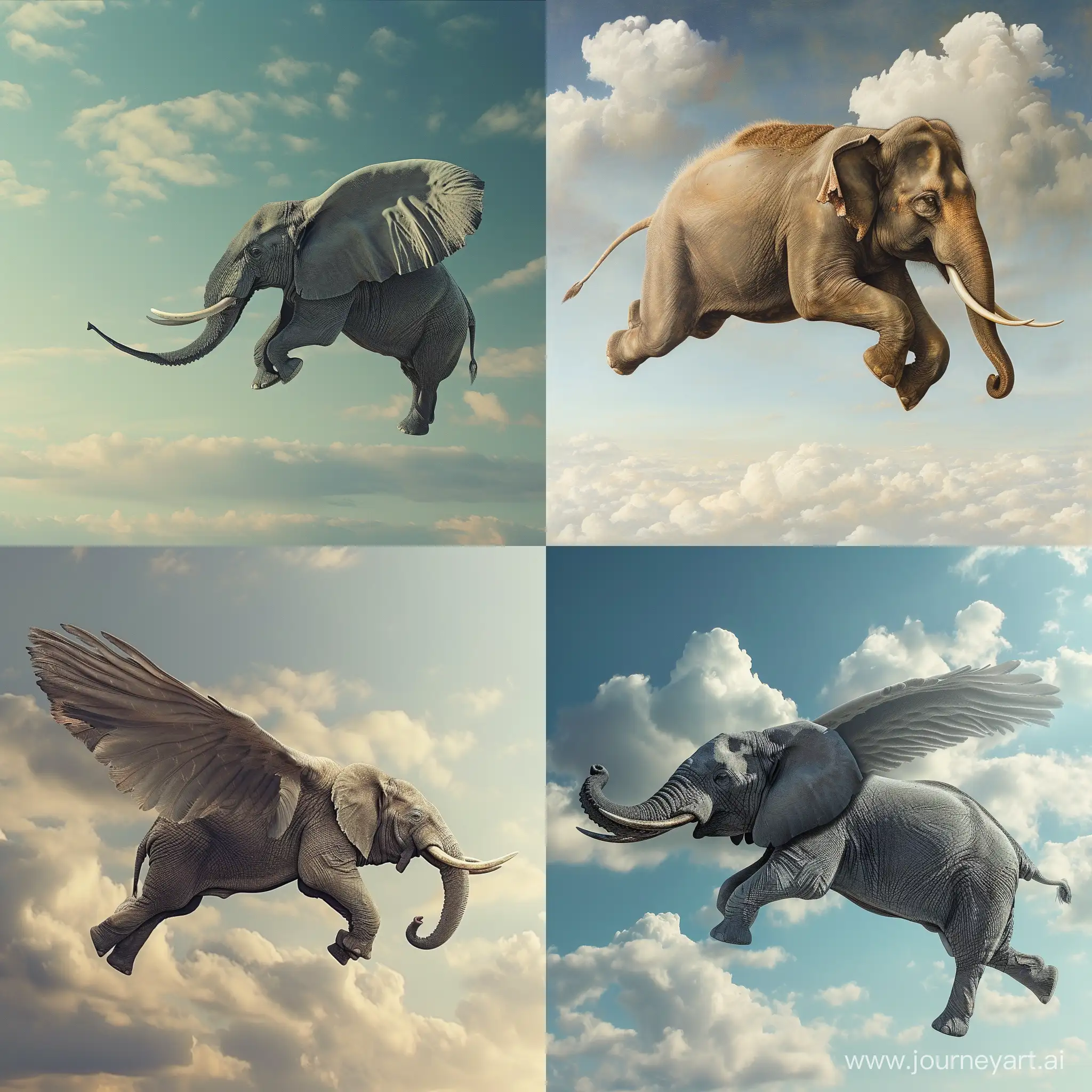 flying elephant