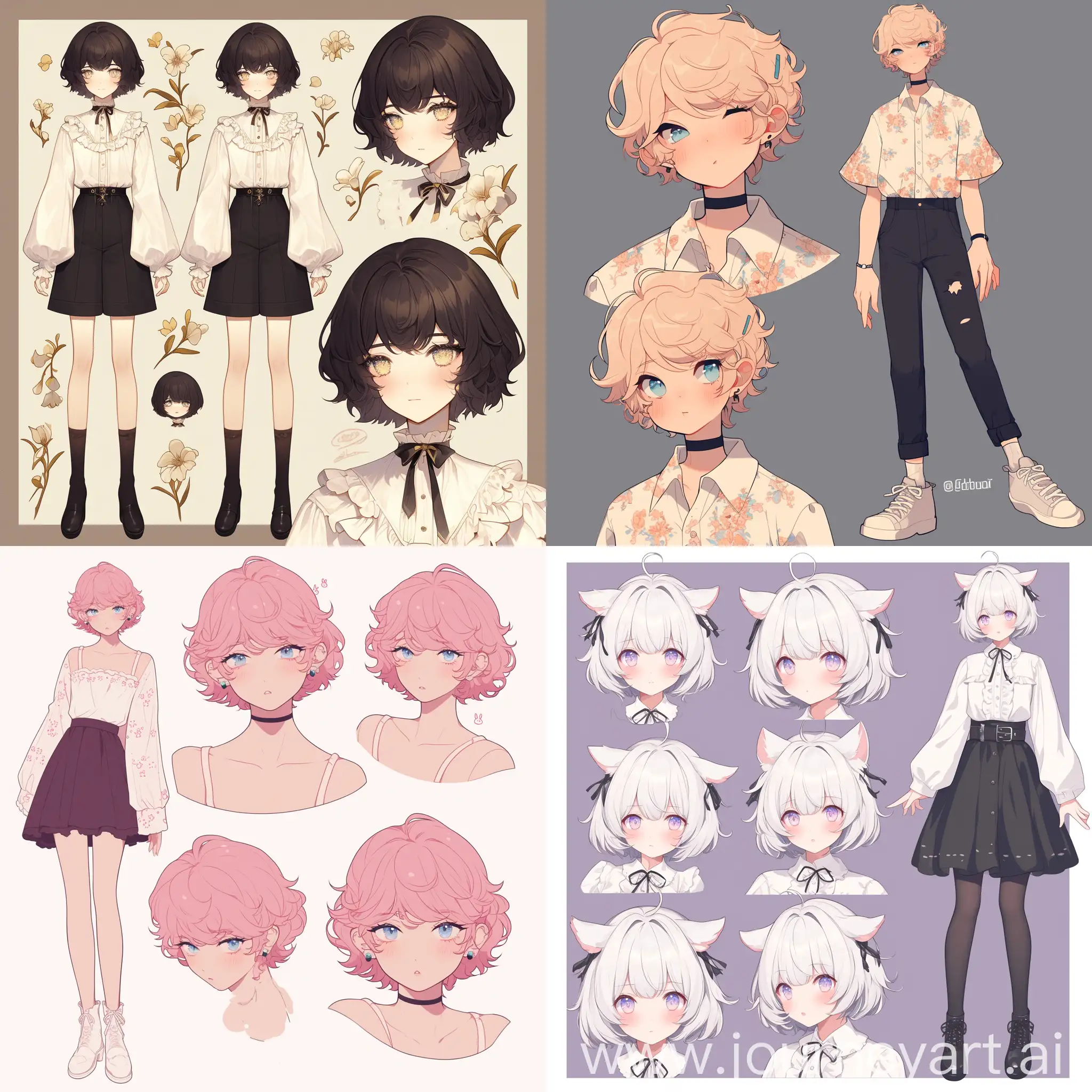Charming-Reference-Sheet-for-Niji-Character-with-Cute-Feminine-Boy-Aesthetics