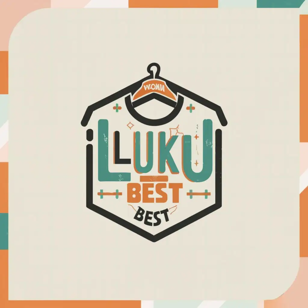 a logo design,with the text "Luku Best", main symbol:An online thrift shop with a tshirt on a hanger,Moderate,be used in Retail industry,clear background