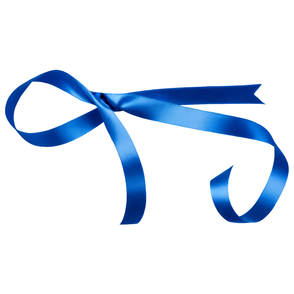 Exquisite-Blue-Satin-Ribbon-PNG-Enhancing-Visual-Appeal-with-HighQuality-Transparency