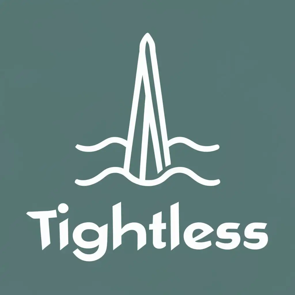 logo, Geysir, with the text "TIGHTLESS", typography, be used in Entertainment industry